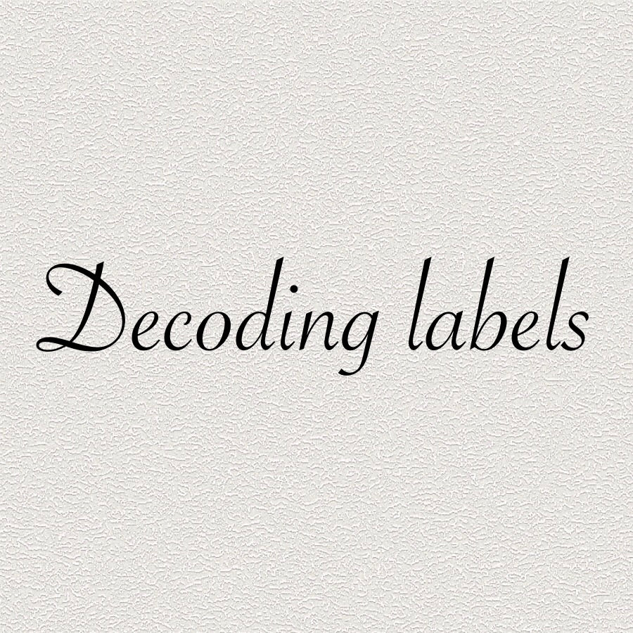 Decoding labels