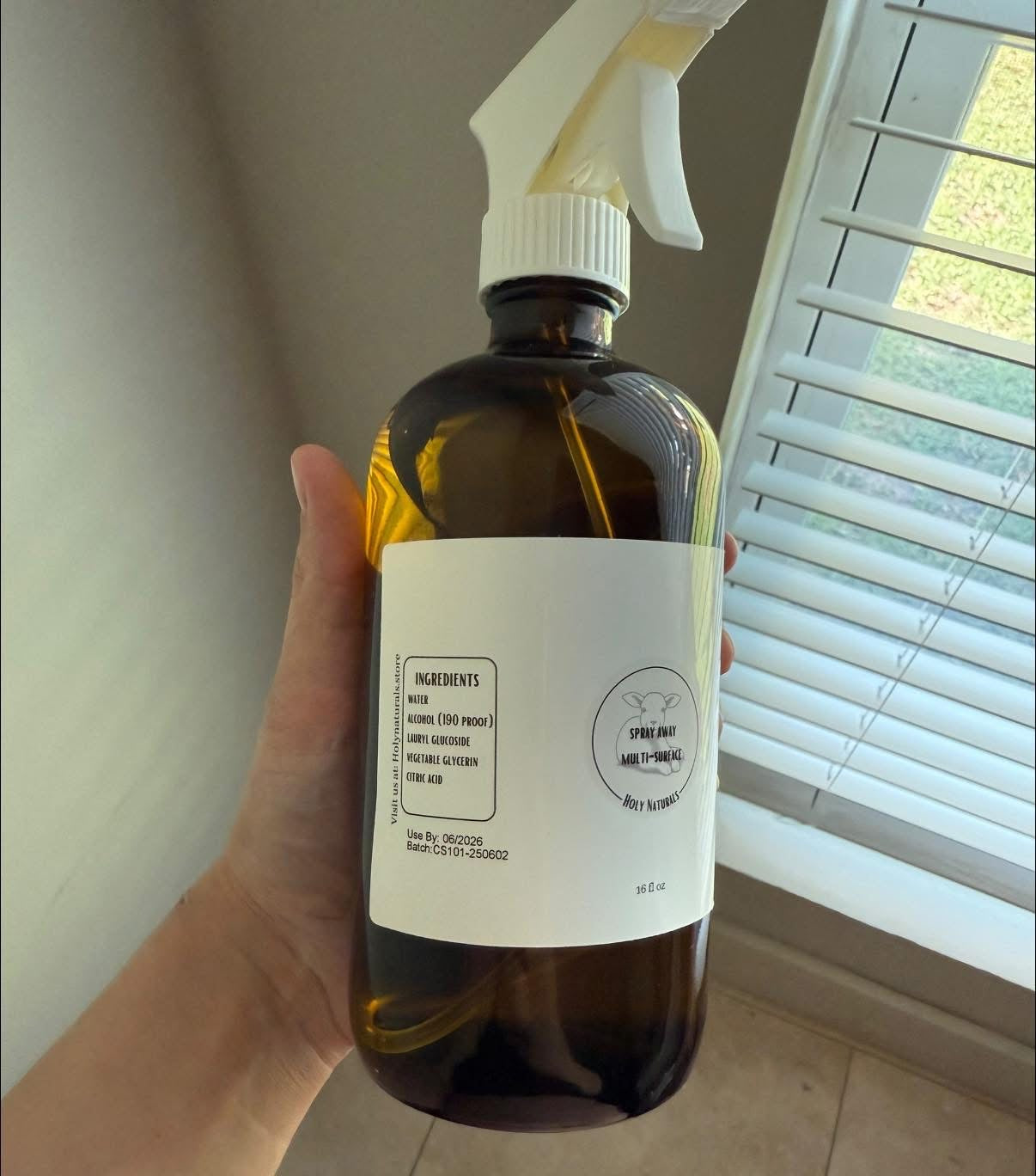 Isopropyl alcohol & 190 proof in the spray away