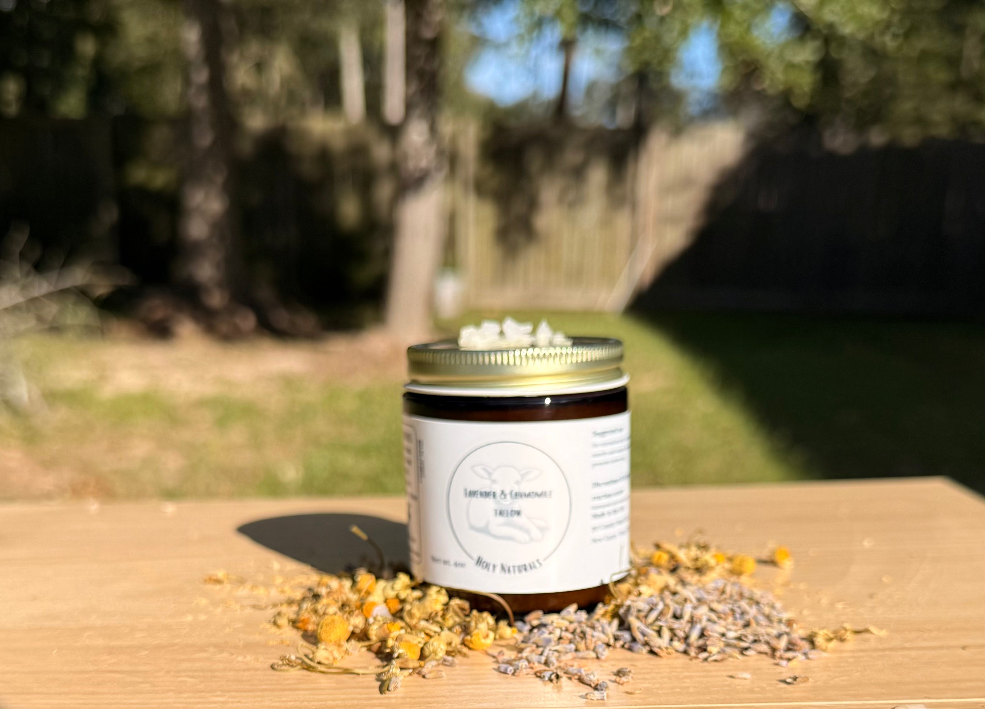 Lavender, chamomile, & lemon balm butter